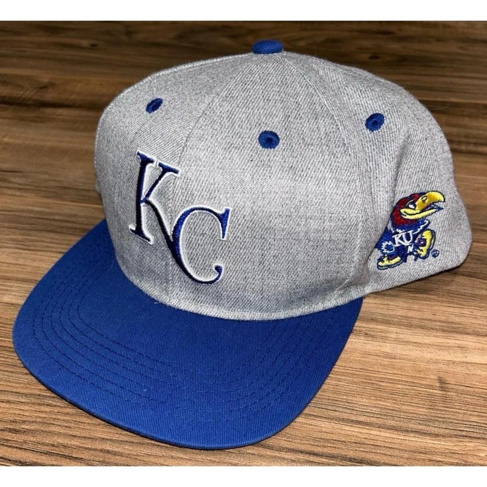FSKC Rally House (Kansas City) Kansas Jayhawks Gray/Blue Snapback‎ Baseball Cap